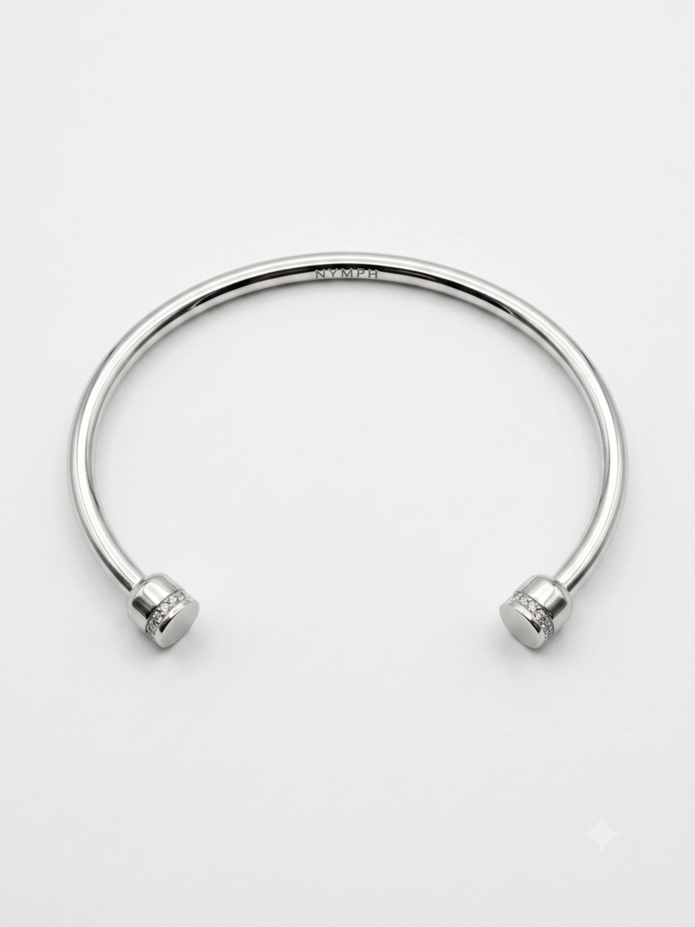 MVMT Silver Crystal Crown Cuff